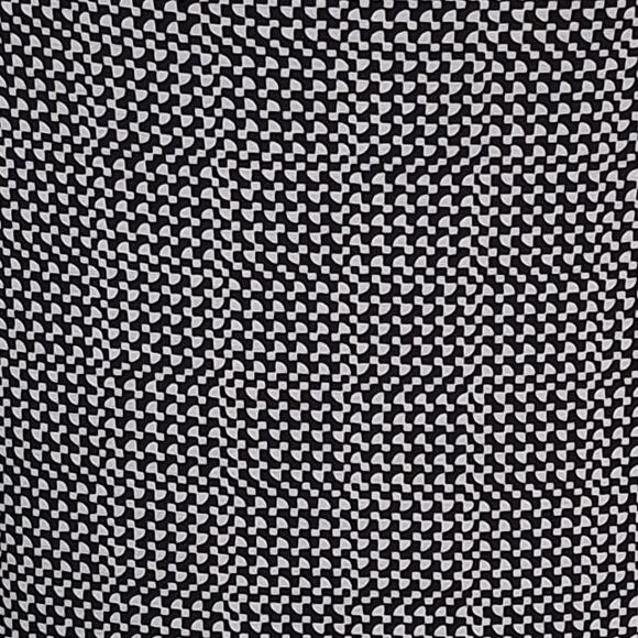 Coldwater Creek Women's sz L/14 Sleeveless Drape Neck Black & White Rushed Top - Picture 10 of 16